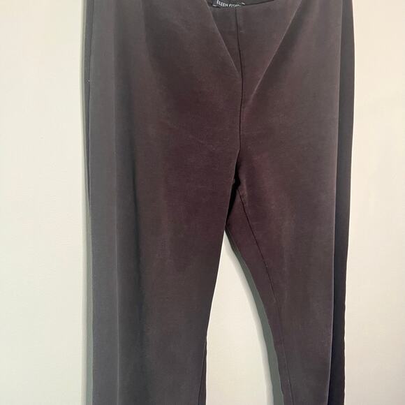 Eileen Fisher brown pull on Straight leg tencel lyocell blend pants Size Medium - Picture 4 of 8
